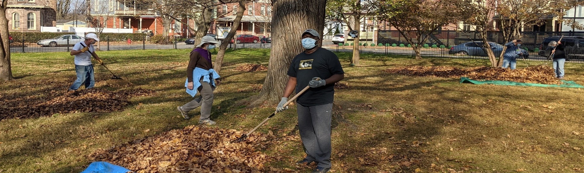 Leaf raking *Norristown Friends Meeting *  Videos of Quakerism